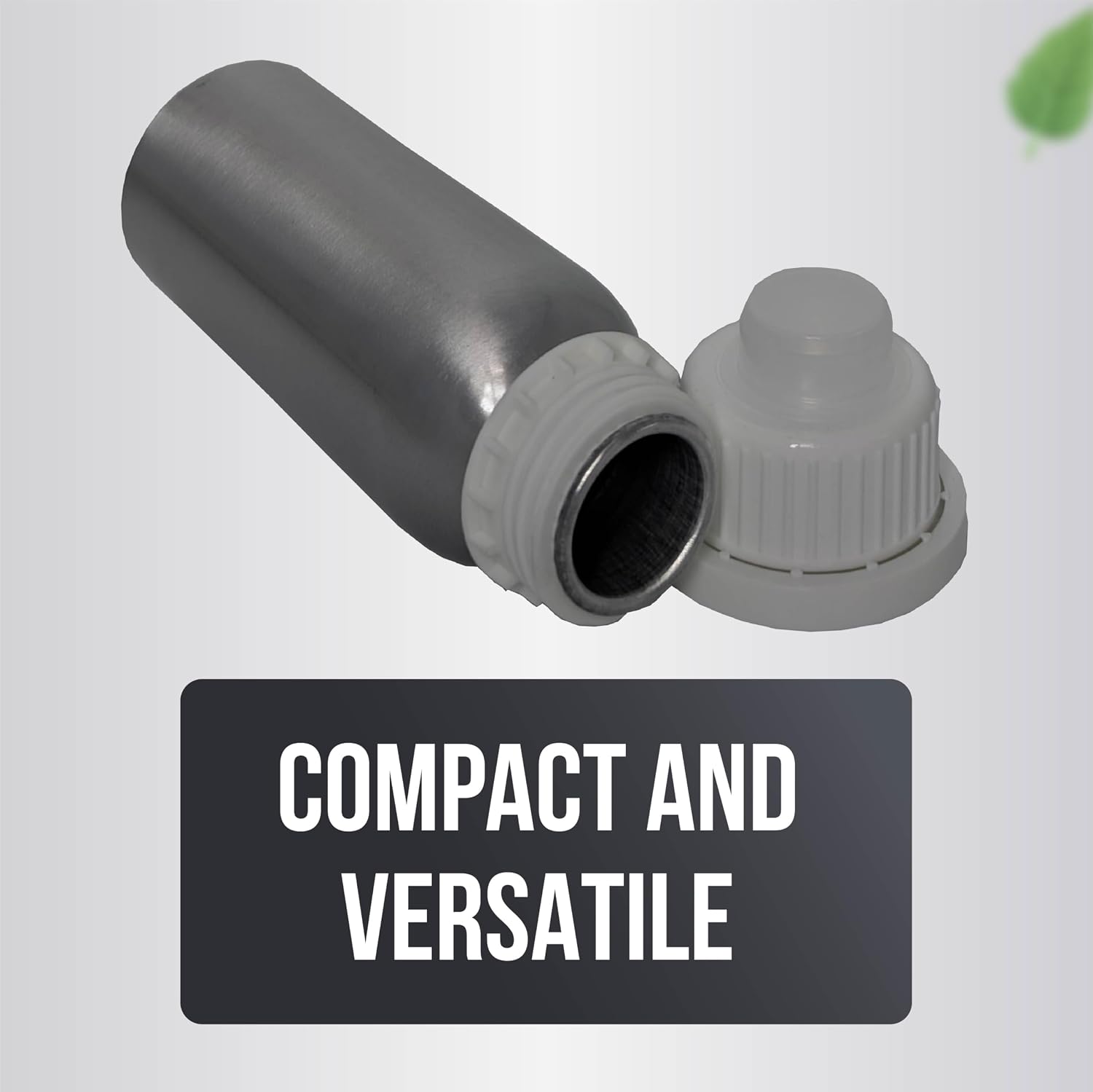 Aluminum Bottles with White Anti-Theft Caps and Plugs – Lightweight, Uncoated Interior for Essential Oils, Fragrance Oils, and Aromatherapy Products - 1250mL / 1.1 kg