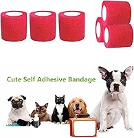 Vista 115 de Baisunt Paquete de 6 vendajes cohesivos de 1 pulgada, cinta autoadhesiva autoadhesiva autoadhesiva transpirable para muñeca, tobillo, deportes