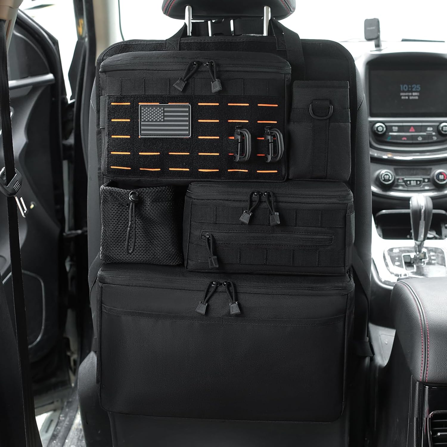 Upgraded One-Piece Universal Car Seat Back Organizer with Multiple Pockets