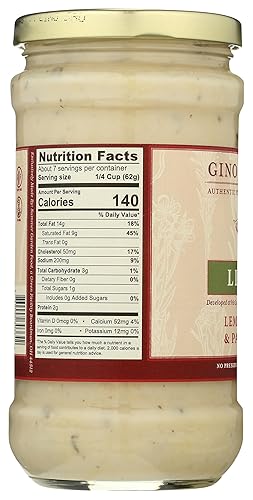 Miniatura 2 de Gino Angelini Salsa para pasta - LIMONE, Alfredo de limón, 15 onzas, paquete de 2