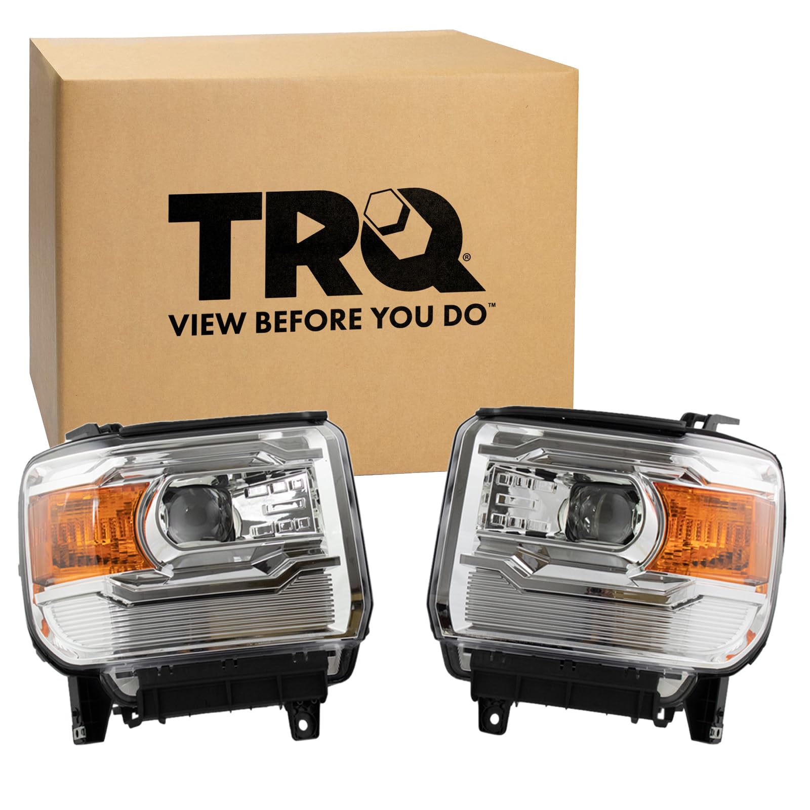 TRQ Halogen Headlight Set