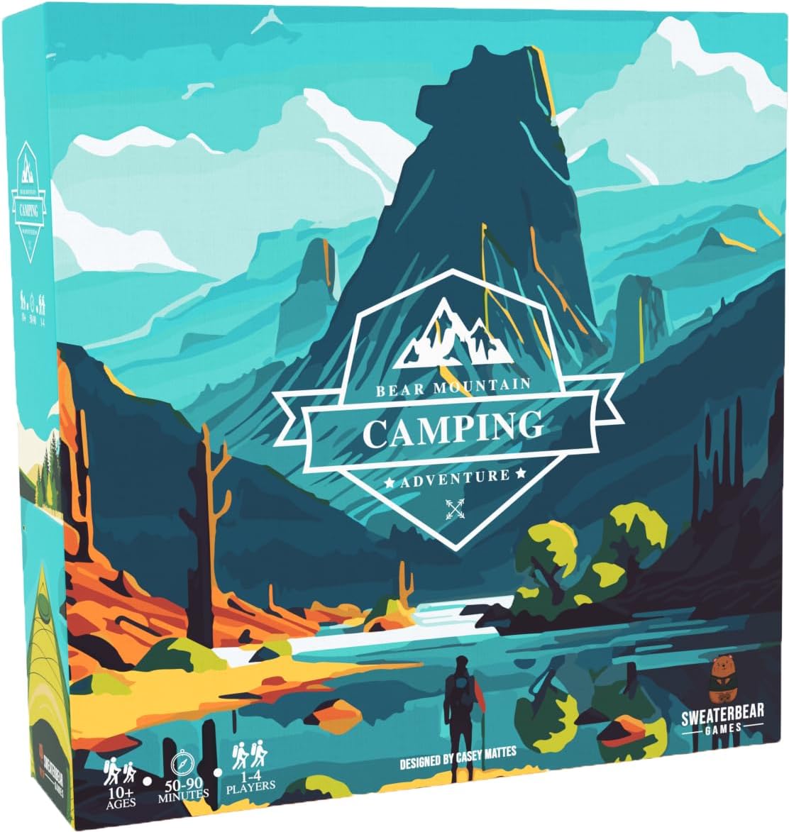 Bear Mountain Camping Adventure Board Game | Family Game for Young Camping Fans and Adults | Easy to Learn | Ages 10+ | for 1-4 Players | Perfect for Outdoor Enthusiasts