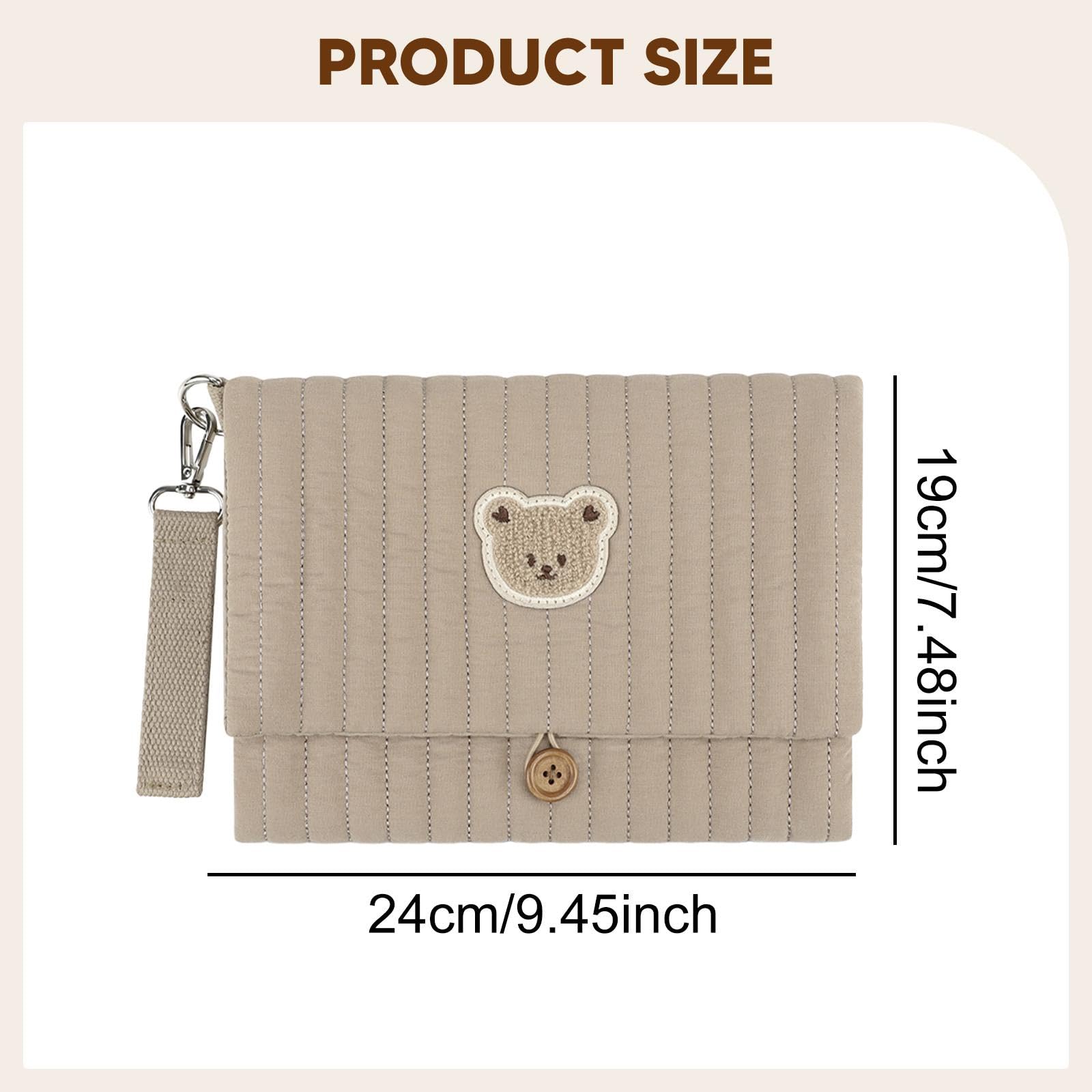 MagiDeal Borsa Porta Pannolini in Tessuto per Neonati, Organizer per Pannolini, Multifunzionale per Neonati, per Esterni, Visite, Asilo Nido e, Marrone