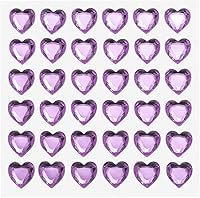 Vista 19 de MECCANIXITY 144 calcomanías autoadhesivas de diamantes de imitación de corazón de 0.394 pulgadas para maquillaje de San Valentín, artes y Azul Oscuro