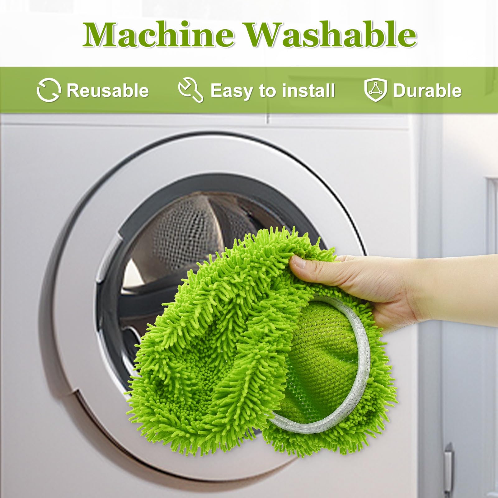 Almohadillas XL compatibles con Swiffer XL Sweeper, paños de barrido en seco XL, recambios de almohadillas húmedas XL, paños de microfibra lavables reutilizables para limpieza de suelos de madera dura