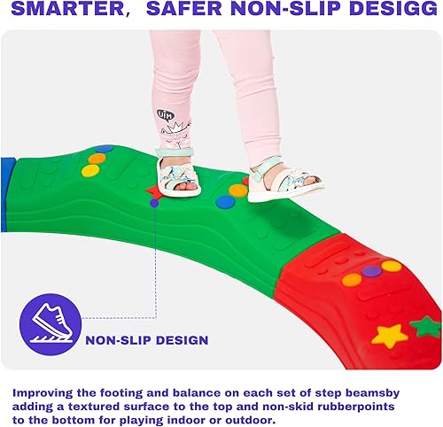 Miniatura 4 de Juego de 8 piedras de equilibrio para niños, juego de 8 piedras de equilibrio para niños, bloques de equilibrio, carrera de obstáculos, interior y