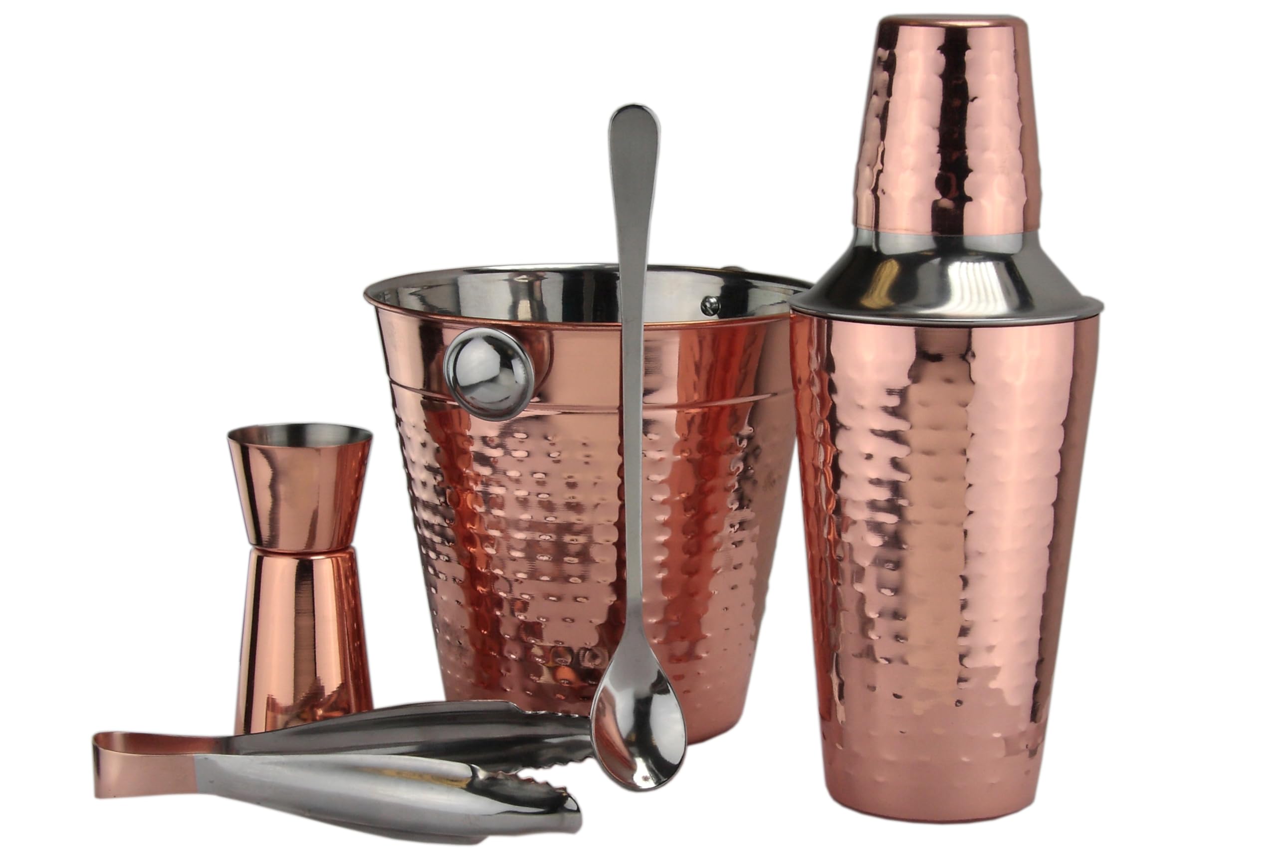 Apollo 3310 Copper Cocktail Set 5pc, 17x14.5x14.5