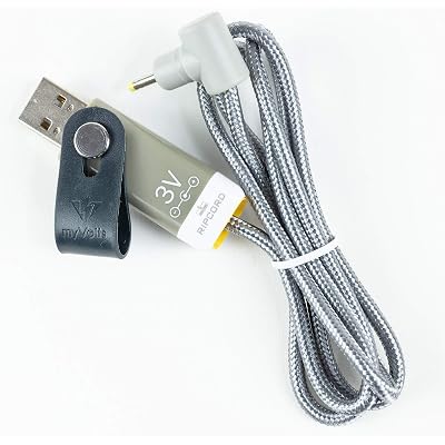 myVolts Ripcord USB to 3V DC Power Cable Compatible with Nintendo Gameboy Pocket, Gameboy Color Handheld Console