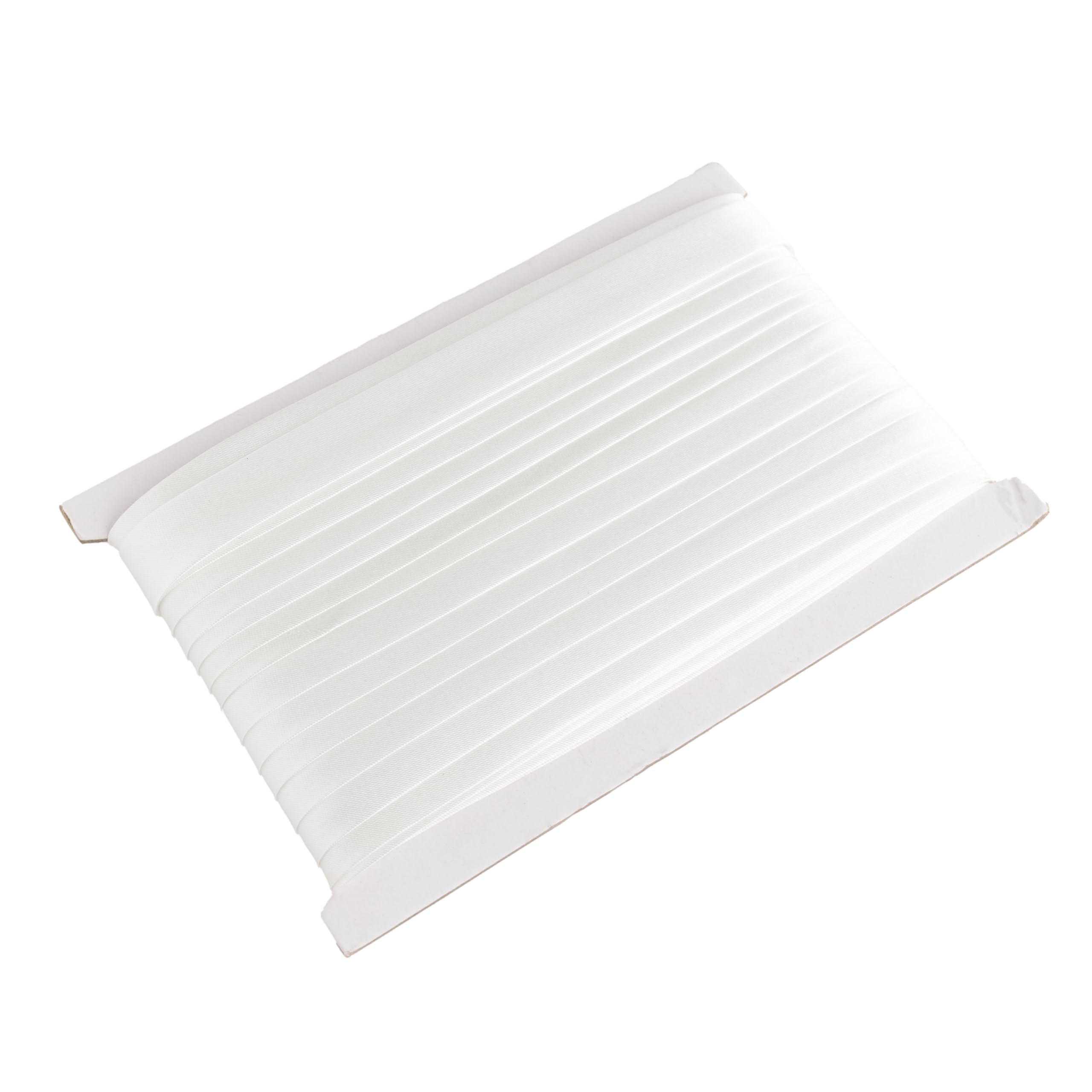Kraftz White High Quality 100% Cotton Bias Binding Tape 50M | Cotton Tape For Bunting With Herringbone Pattern Weaving | Bias Binding Tape For Sewing Available In Multiple Sizes (25Mm, )