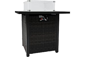 Gas Table Top Fire Pit With Lid