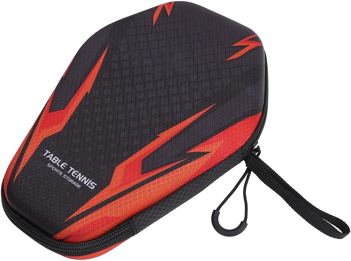 Table Tennis Paddle Case, Heavy Duty Hard Shell Table Tennis Racket Cover for 2 Paddles