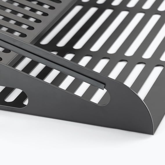 On-Stage SR5 Synth Rack (Desktop Keyboard Stand, Pedalboard, and Mini Rack, Three Tiers, Holds Mini Synths, Stompbox Effects, Drum Machines, Small Mixers, 2U of Rack Gear, Steel, Black, with Bag) | 3-Tier Steel Synth Rack Holds Mini Synths, Pedals, Drum Machines, Mounts 2u Shallow Rack