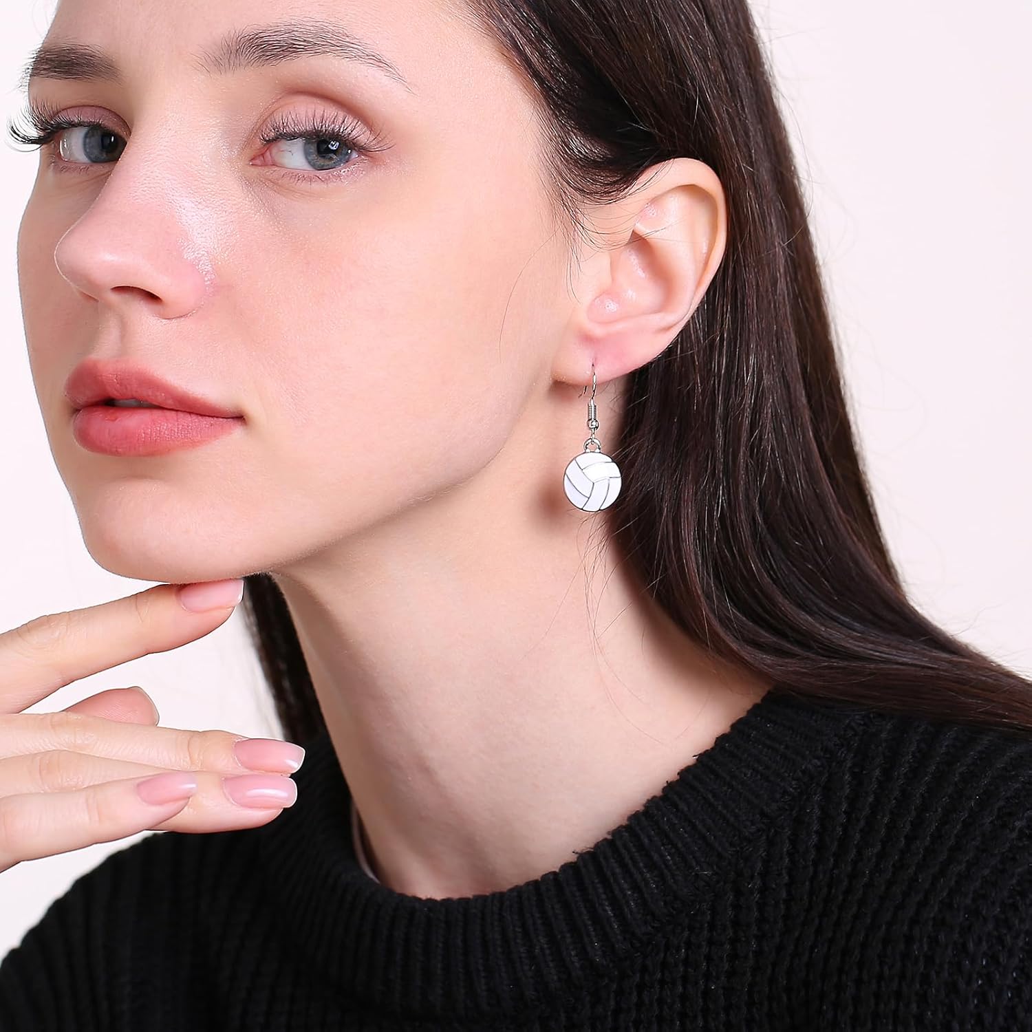 Sport Ball Dangle Earrings, Football, Basketball, Soccer, Volleyball, Baseball Earrings for Women Fans - Image 2