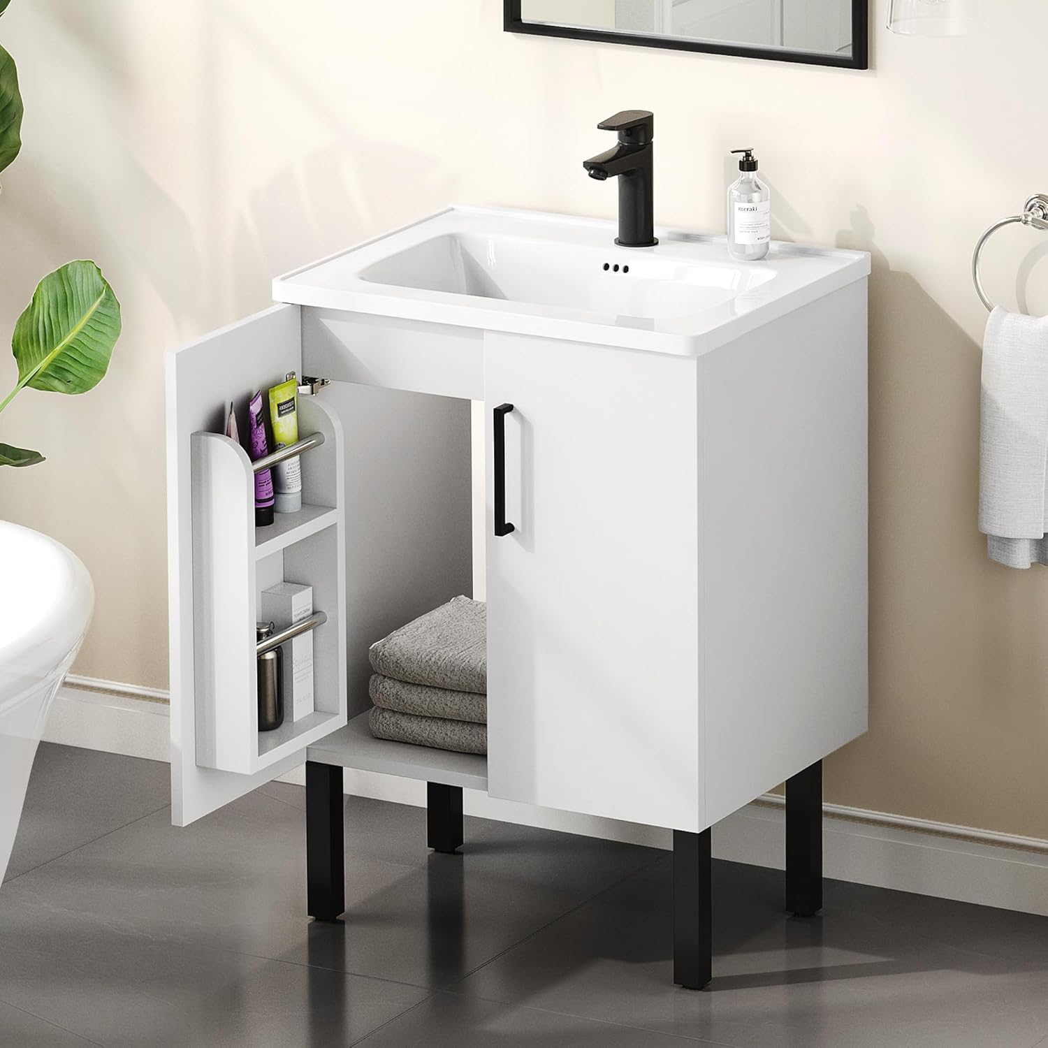 Amazon.com: DWVO 24 Inch Bathroom Vanity with Undermount Sink Combo ...