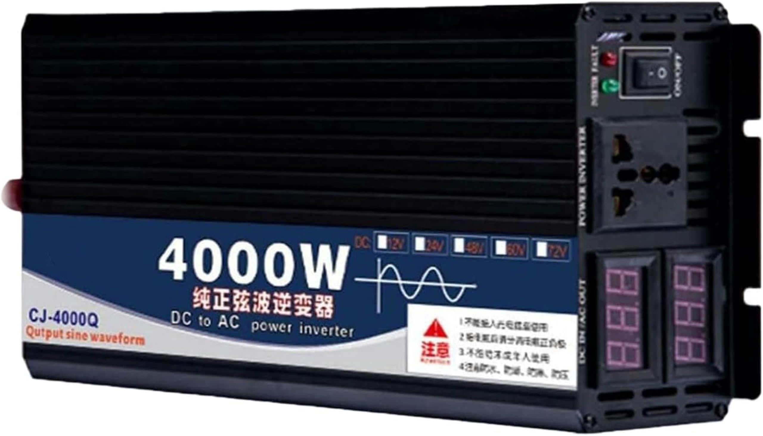Inversor de corriente 2000W para evitar apagones en sistemas solares aislados de viviendas