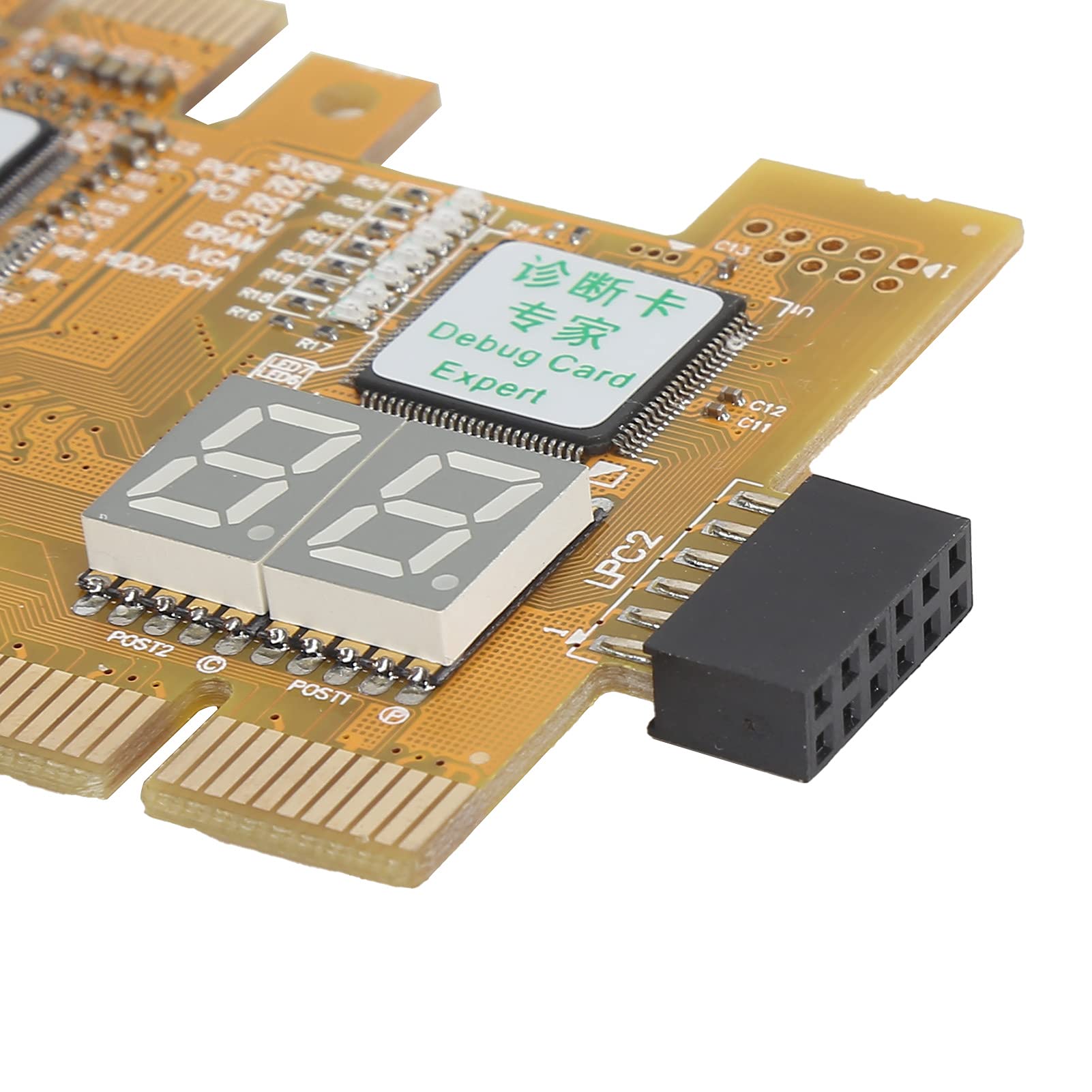 Scheda Diagnostica da Tavolo Analizzatore Compatto 4 in 1 per Test Semplici della Scheda Madre PCB Giallo