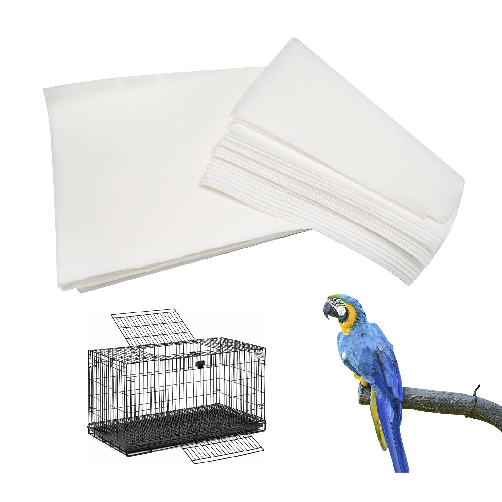 Bird Cage Liner Prevue Hendryx T3 Antimicrobial Cage Liner - 18 Inch X 100 Foot Roll For Pet Cages 18x100 Cage Lining