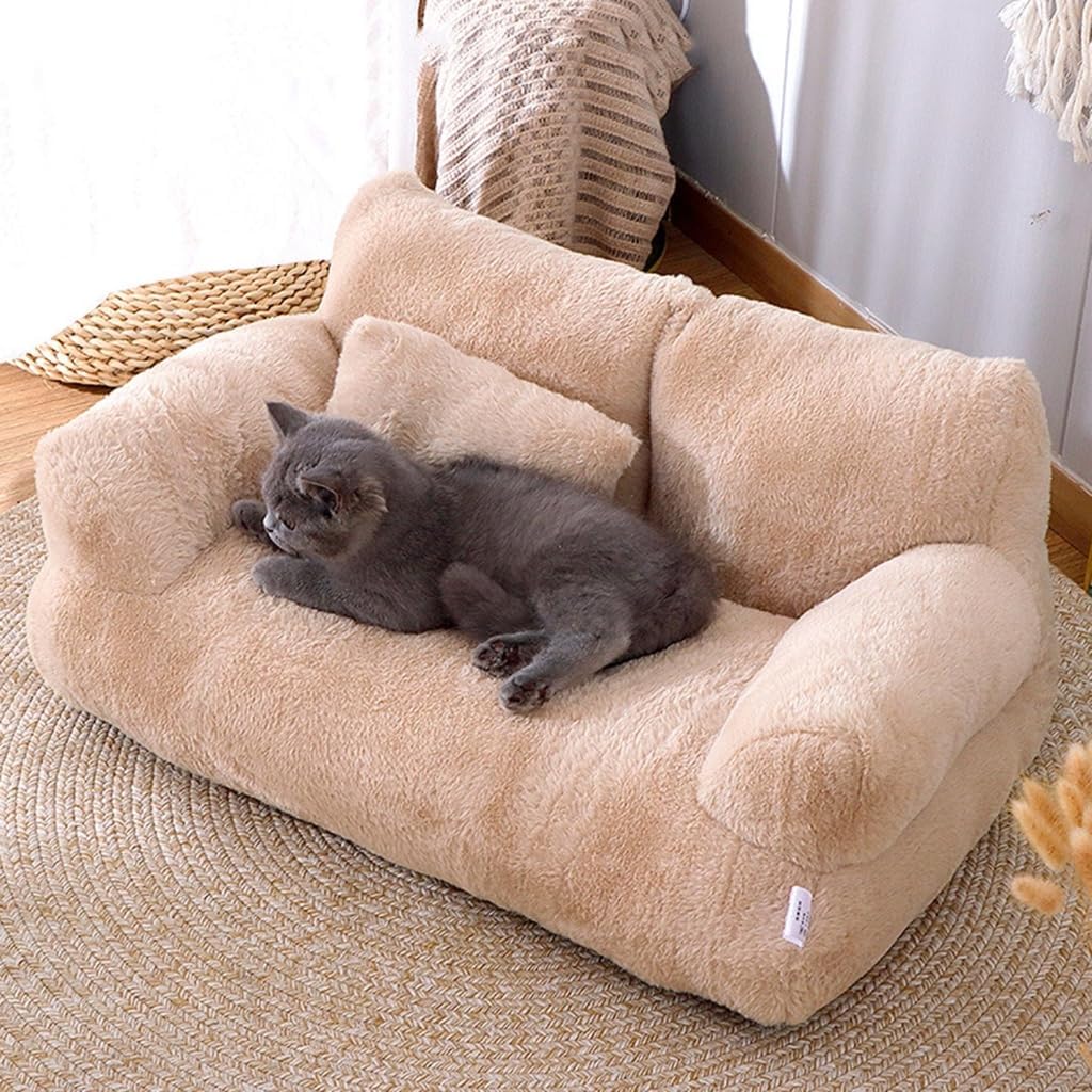 Creative Pet Couch Bed Detachable Nest for Dogs and Cats Soft Plush Comfortable Sofa Multiple Colors