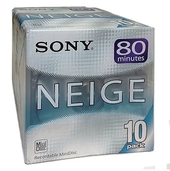 Amazon | SONY MD (ミニディスク) 80分 10PACK NEIGE(ネージュ