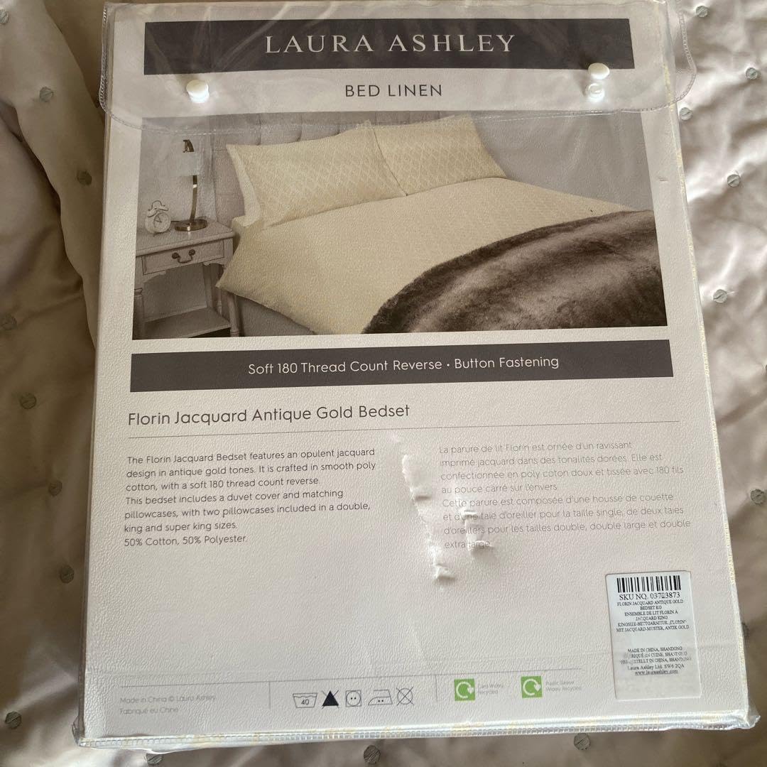 ローラアシュレイベッド3点セットFlorinジャガード織り新品 ローラアシュレイベッド3点セットFlorinジャガード織り新品