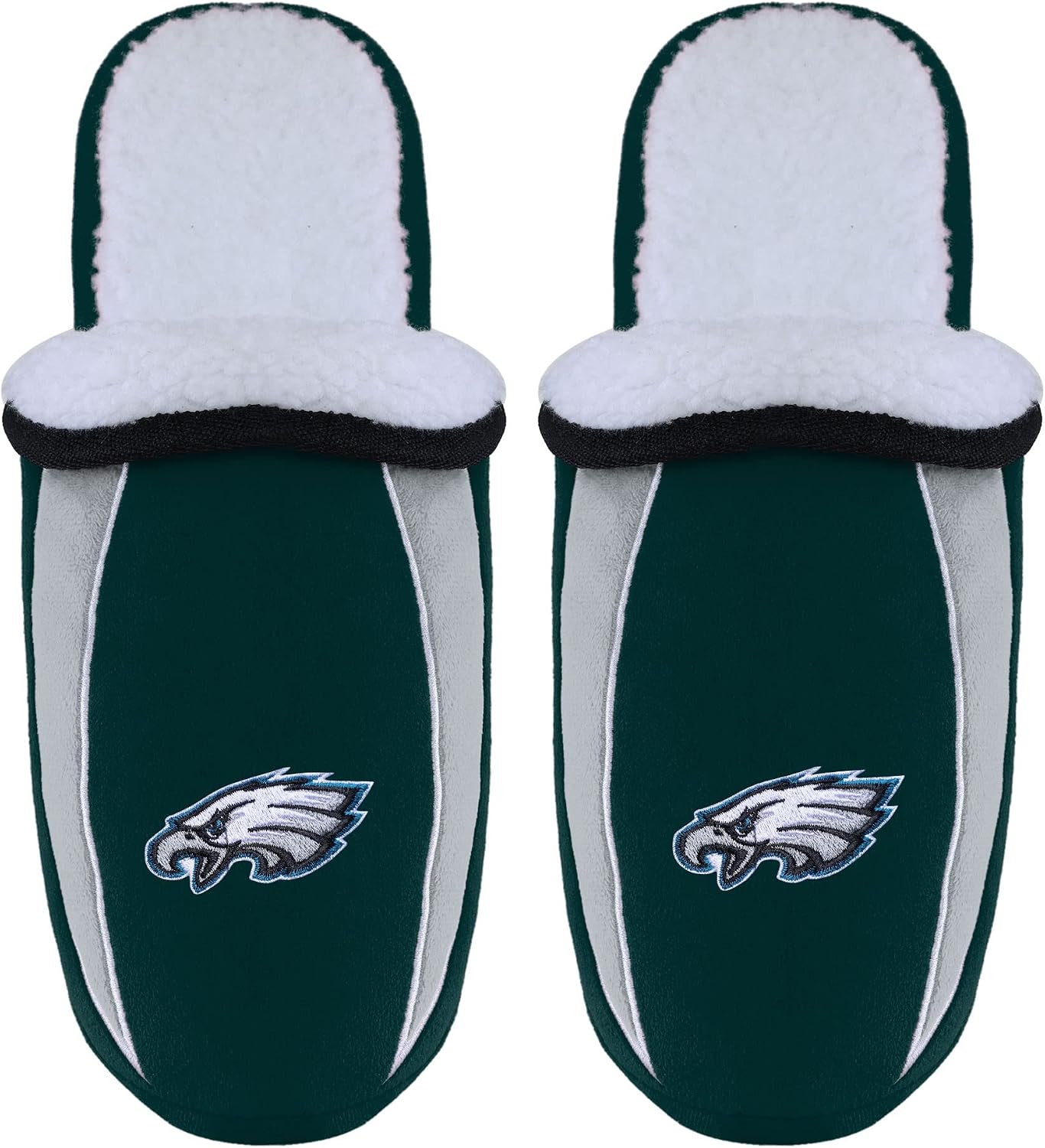 FOCO NFL Mens Football Team Logo Moccasin Slippers Shoes
