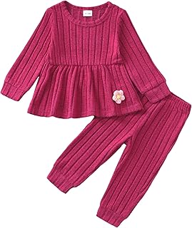 Toddler Baby Girl Clothes Fall Winter Outfits Infant Girl Sweatshirt Top 6 9 12 18 24 Months 2T 3T Pants Set