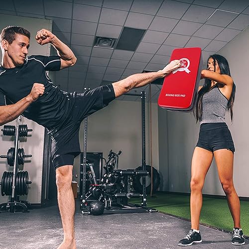 Miniatura 6 de SEISSO Boxing Kick Pads Punching Mitts Curved,Kids Boxing Gloves,Leather Material Art Karate Pad Thai Hand Pad Focus Target Kickboxing Hand Target