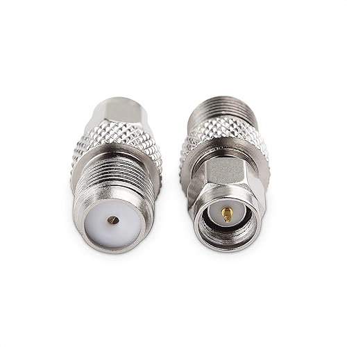 Miniatura 3 de Cable Matters Paquete de 2 adaptadores de cable coaxial SMA macho a F hembra (adaptador de cable coaxial para cambiador de género) para dongle USB