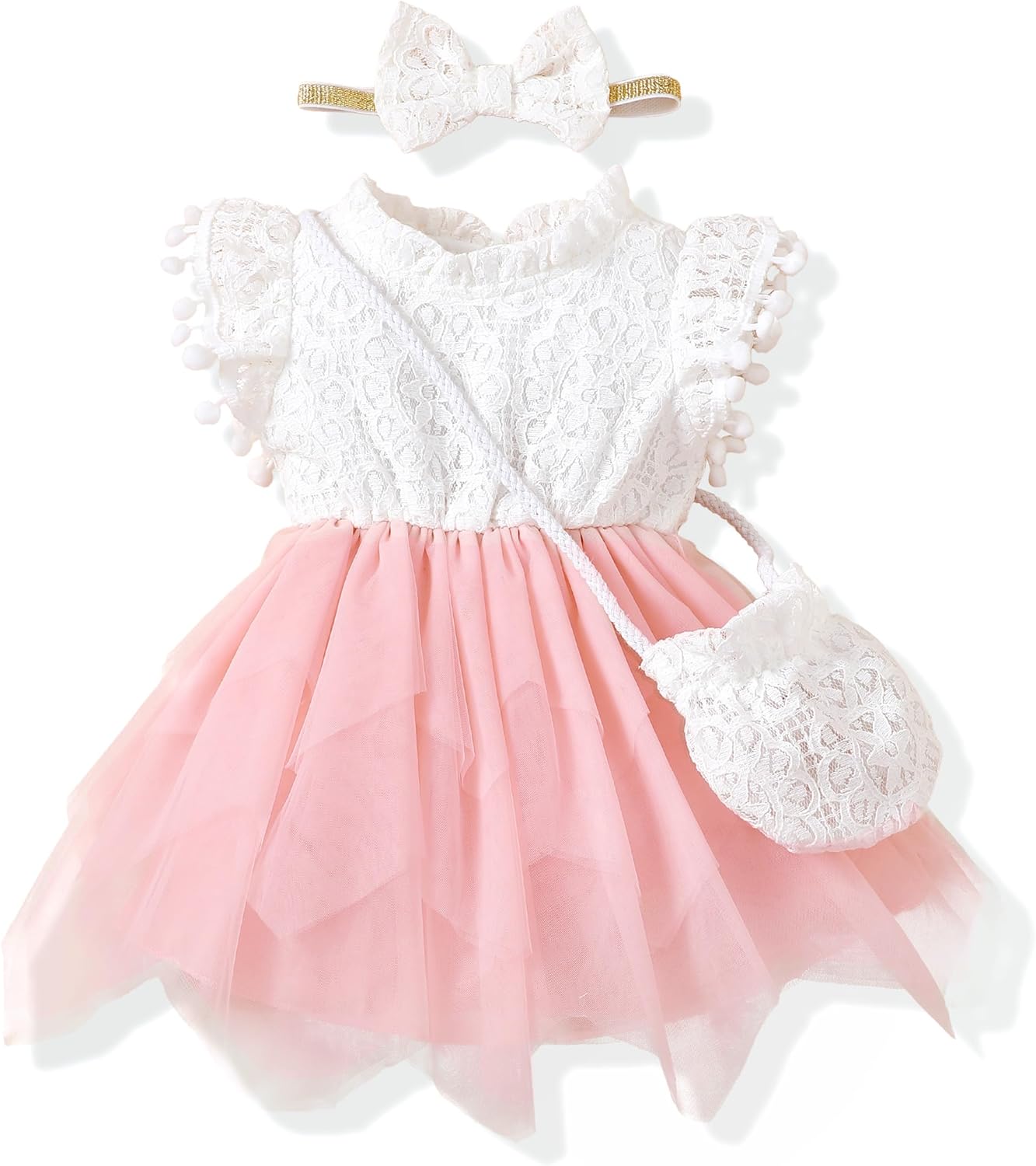Baby Girl Dress Infant Summer Outfits Toddler Sleeveless Tulle Dress Wedding Flower Birthday Dresses for Girls