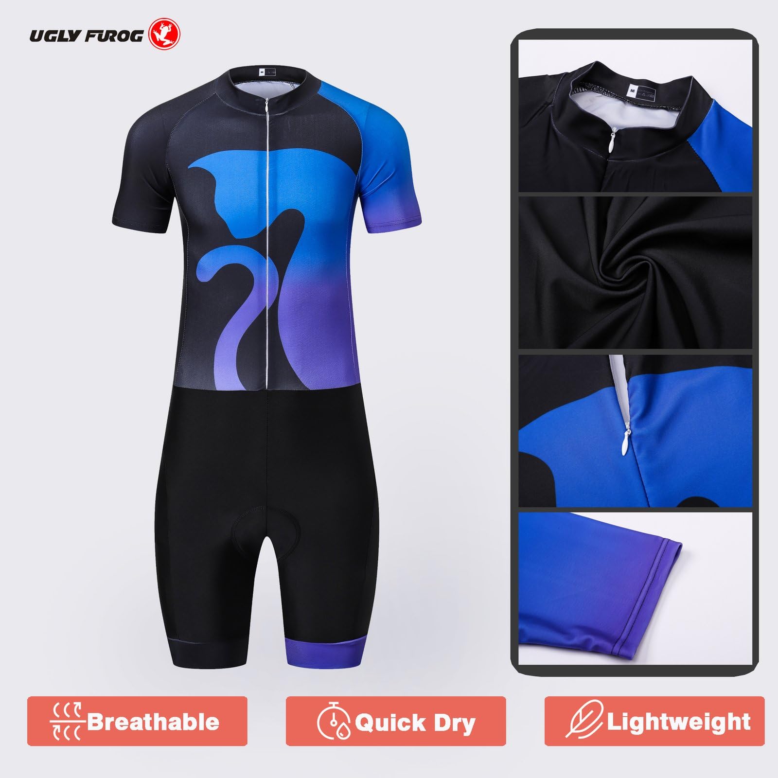 UGLY FROG 2025 Ropa de Ciclismo de Carretera Femenina de Mono de Ciclismo Ajustada Traje de Ciclismo
