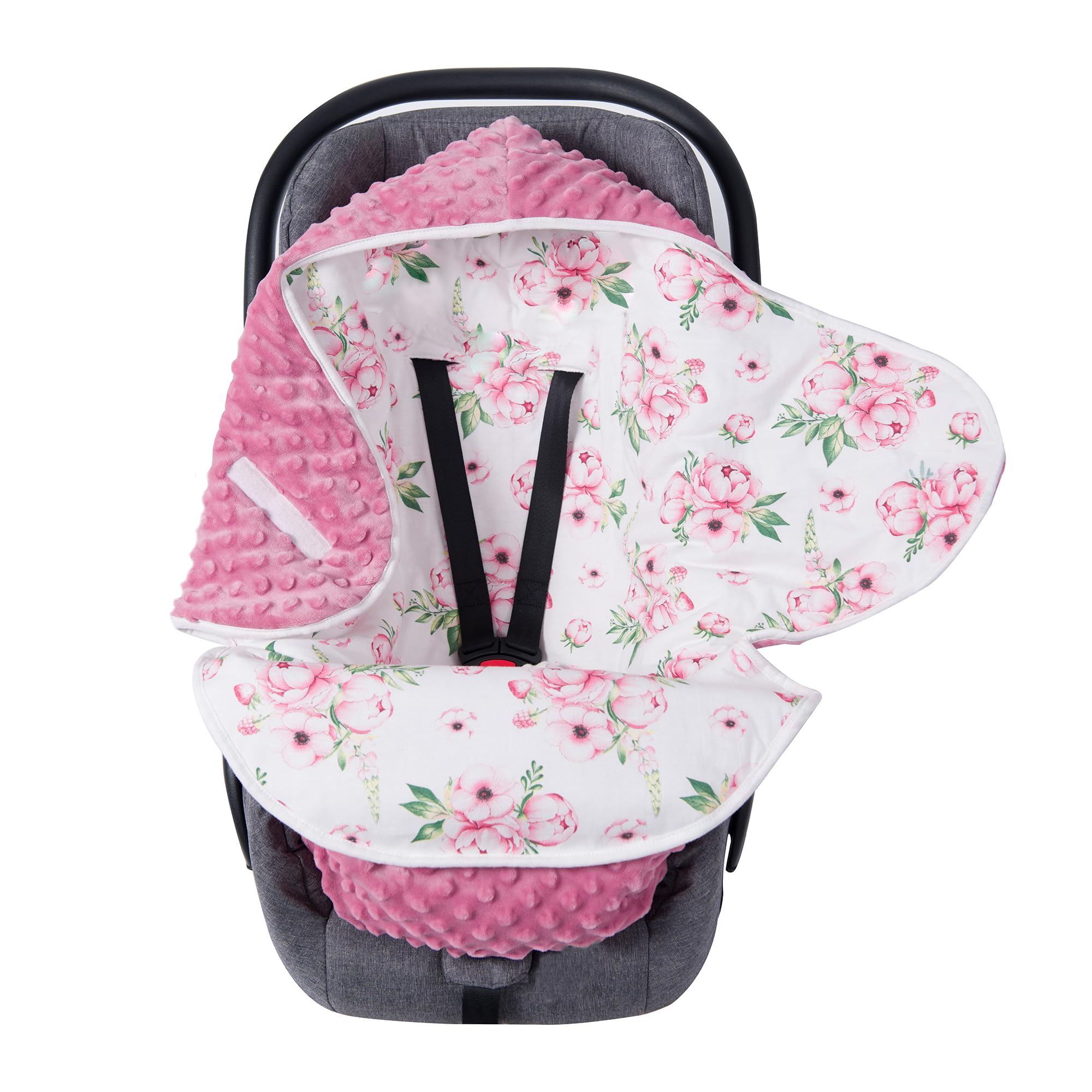 Couverture d'emmaillotage hiver bébé contre le froid en poussette et cosy