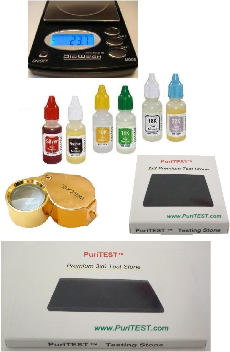 PuriTest Scrap Jewelry & Repair Kit Digital Jewlery Scale