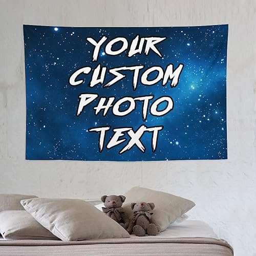 Miniatura 7 de Tapiz personalizado para cargar imágenes con fotos y textos, tapiz personalizado para colgar en la pared, manta de telón de fondo para decoración de