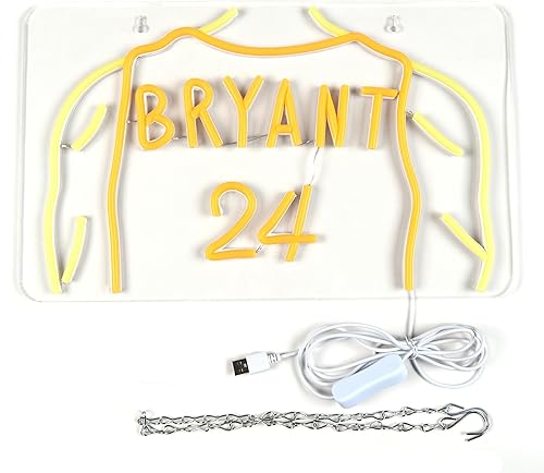 Miniatura 5 de ZYLD034 - Letrero de neón LED de baloncesto para decoración de pared, letrero de neón LED de baloncesto para fanáticos del baloncesto, regalos para