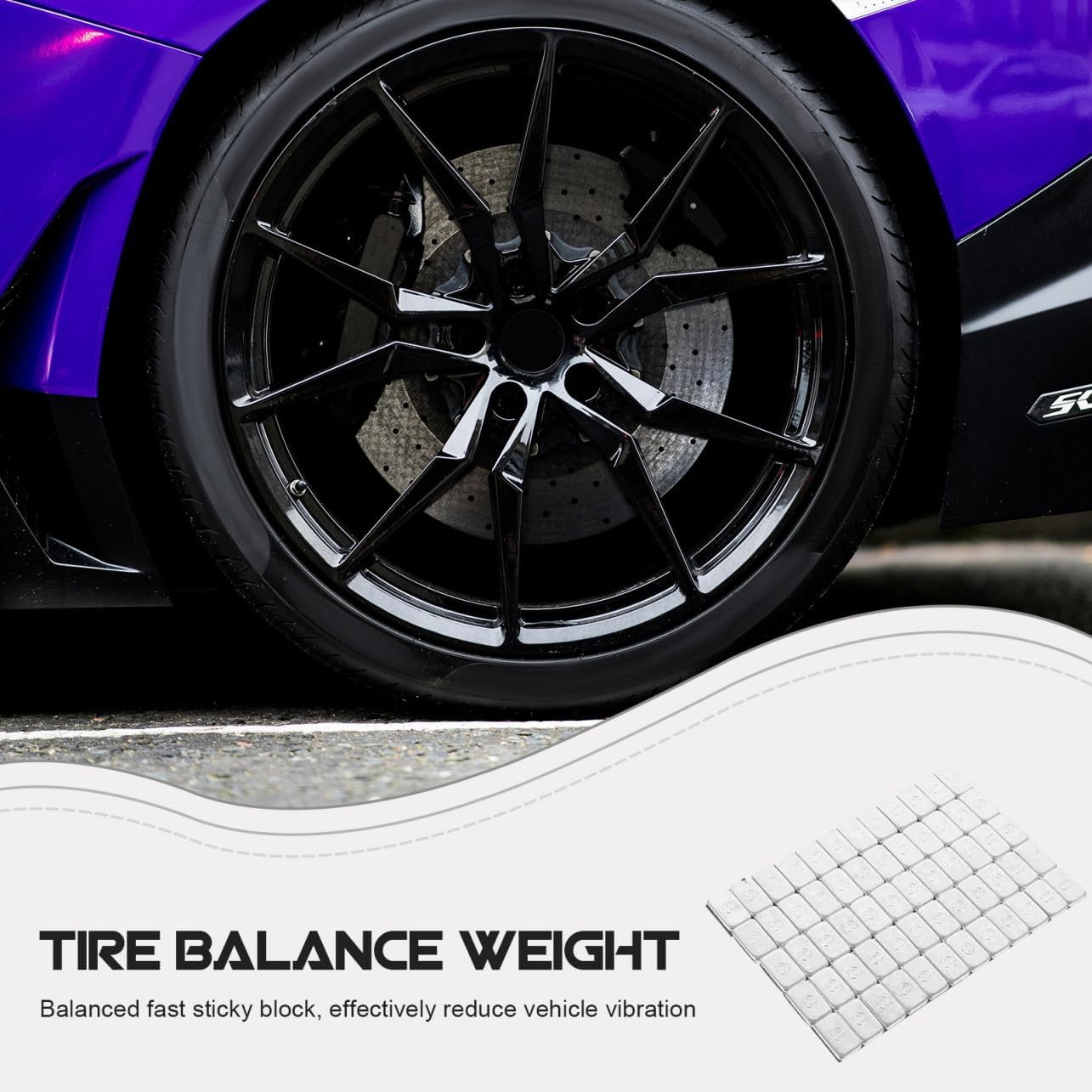 10g Adhesive Wheel Balance Weights Strips Tire Balancing Weights for Cars Trucks Motorcycles Easy to Use Secure Attachment Compatibility