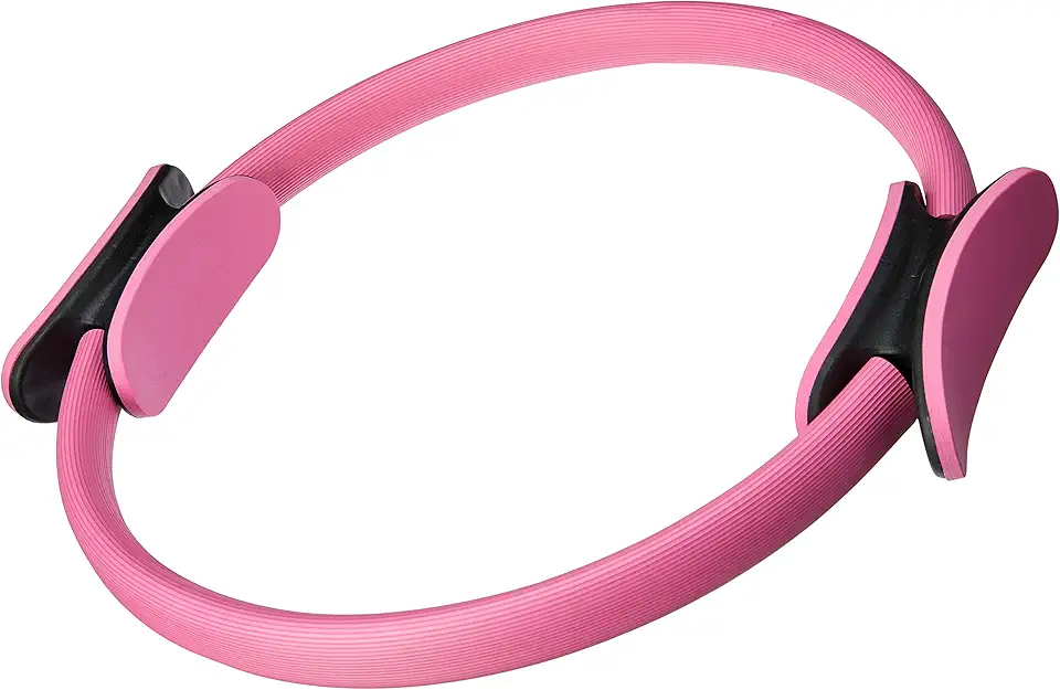 Anel Arco Pilates Yoga Tonificador Flexível Fitness Treino (Rosa)