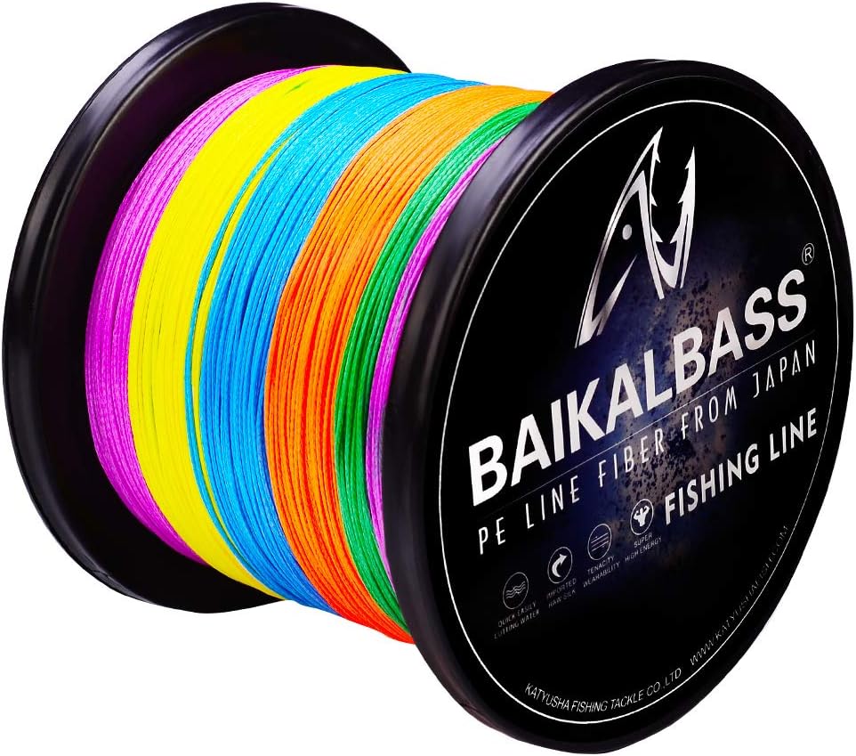Super Strong Braided Fishing Line 9 Weaves Abrasion Resistant PE Braid Wire for Saltwater 30LB-310LB 300M/328Yds 500M/547Yds 1000M/1094Yds 2000M/2187Yds Zero Stretch Superline