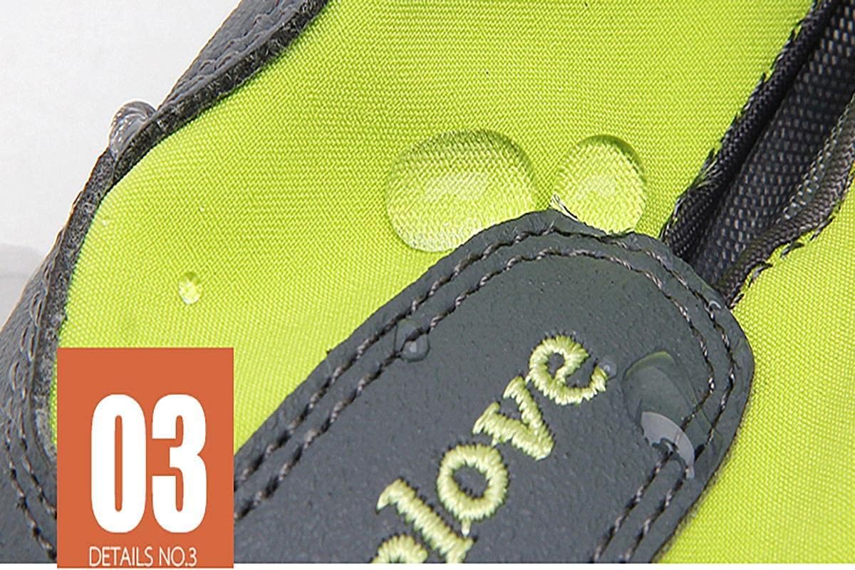 Truelove Perro Zapatos Impermeable Antideslizante Botas de Lluvia Protectores de la Pata Reflectante TLS3961(Negro,7#)