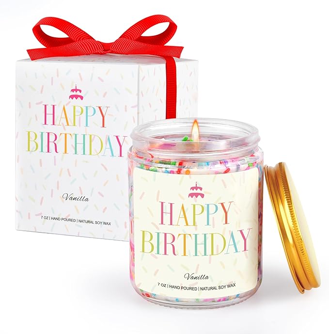 PHD CAKE Happy Birthday Candle - Birthday Gifts for Women,