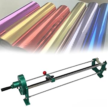 26 Inch Manual Hot Stamping Foil Paper Cutter, Pu Vinyl Cutting Machine, Foil Paper Roll Cutter, Inner Core Diameter 25-27 Mm, for Bronzing Wallpaper Film Slitting