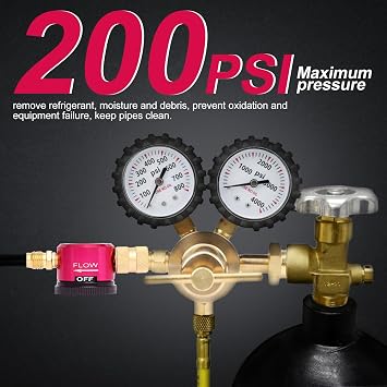 Nitrogen Purge Tool | HVAC Purge, Nitrogen Flow Regulator