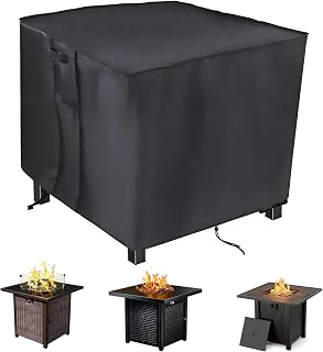 Saking Fire Pit Cover Square Gas Fire Pit Table Cover 28X28 inch