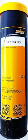 Kluber Lubrication POLYLUB GLY 801 Synthetic Lubricating Grease for Vehicles, Plain Bearings, Gears, Seals and Plastics 400 g Cartridge