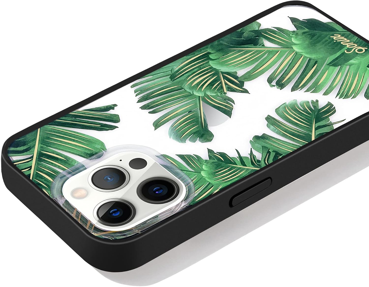 Sonix Bahamas Case + Vegan Leather Adhesive Phone Wristlet (Onyx) for iPhone 13 Pro image 5