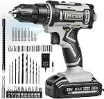 Purple 12V Perceuse sans fil, kit de conduite électrique,3/8-Inch Chuck sans clé, vitesse variable, avec ensemble de perceuses pour la maison DIY
