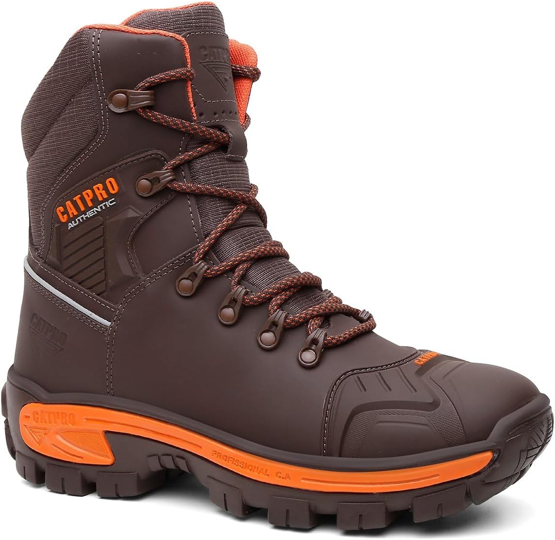 Bota Masculino Em Couro Para Trabalho EPI Coturno Resistente e C.A