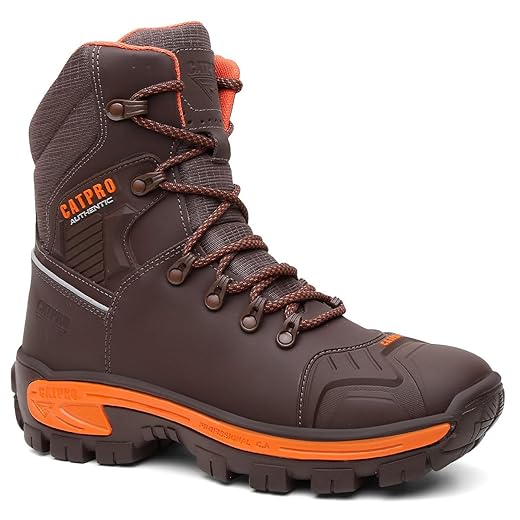 Bota Masculino Em Couro Para Trabalho EPI Coturno Resistente e C.A