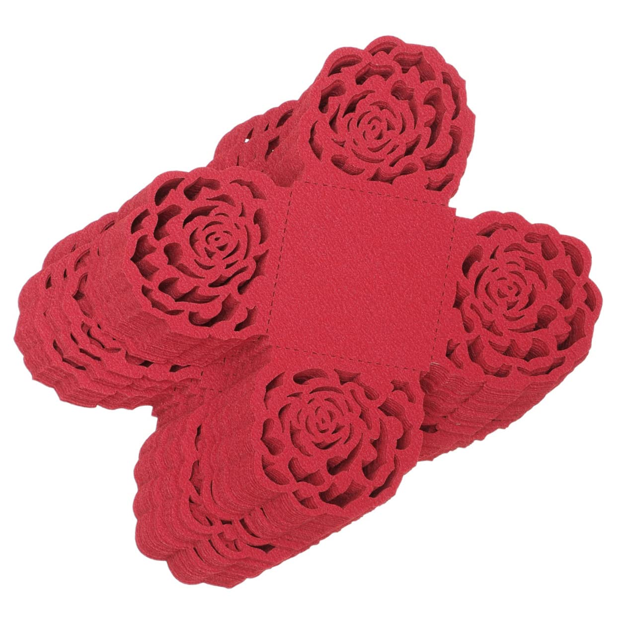 Kisangel 200pièces Caissettes à Chocolat Papier avec Motif Fleur Décoratif pour Mariage Et Fête De Chocolat Et Élégantes
