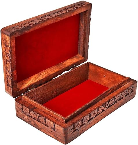 Miniatura 6 de Caja de almacenamiento de madera con diseño celta para regalos del Día del Padre, caja de almacenamiento de madera de tarot, regalo perfecto