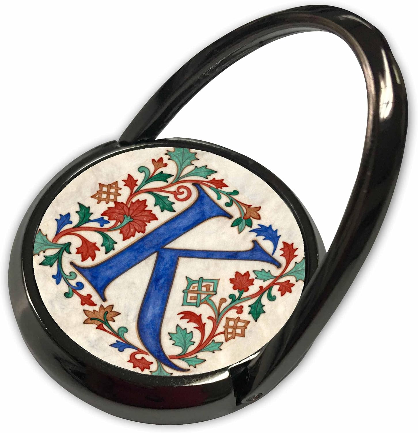3dRose Personalized Illuminated Letter K Phone Ring